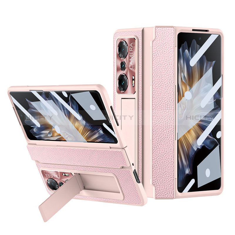 Funda Bumper Lujo Cuero y Plastico Mate Carcasa ZL1 para Huawei Honor Magic Vs 5G