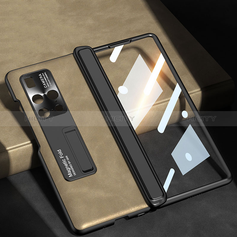 Funda Bumper Lujo Cuero y Plastico Mate Carcasa ZL1 para Huawei Mate X2