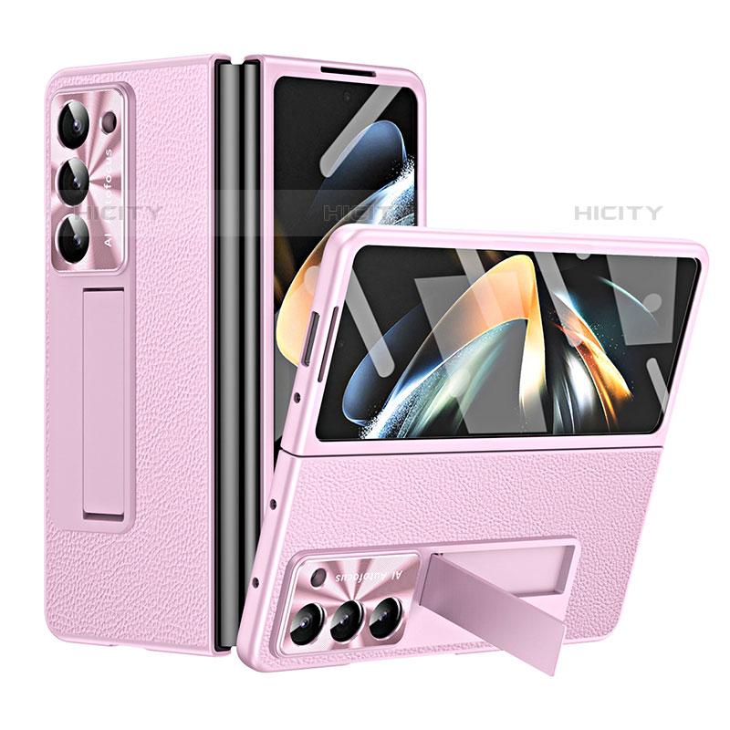 Funda Bumper Lujo Cuero y Plastico Mate Carcasa ZL1 para Samsung Galaxy Z Fold5 5G