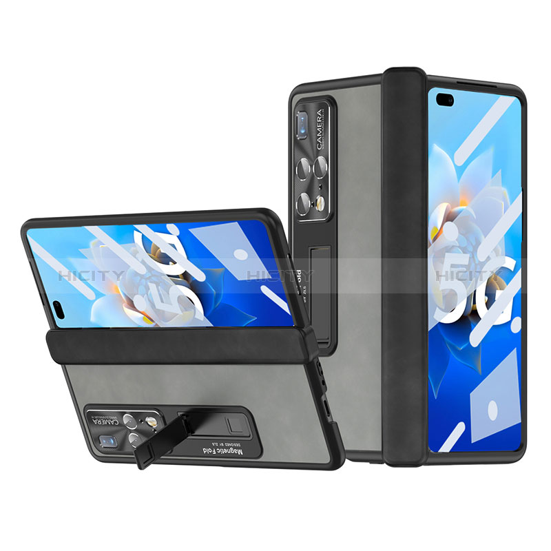 Funda Bumper Lujo Cuero y Plastico Mate Carcasa ZL12 para Huawei Mate X2