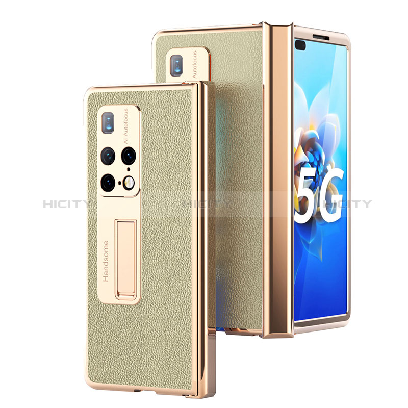 Funda Bumper Lujo Cuero y Plastico Mate Carcasa ZL13 para Huawei Mate X2