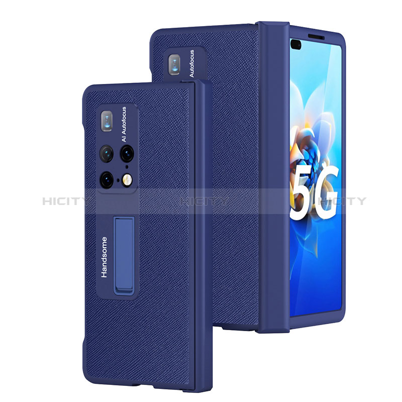 Funda Bumper Lujo Cuero y Plastico Mate Carcasa ZL13 para Huawei Mate X2