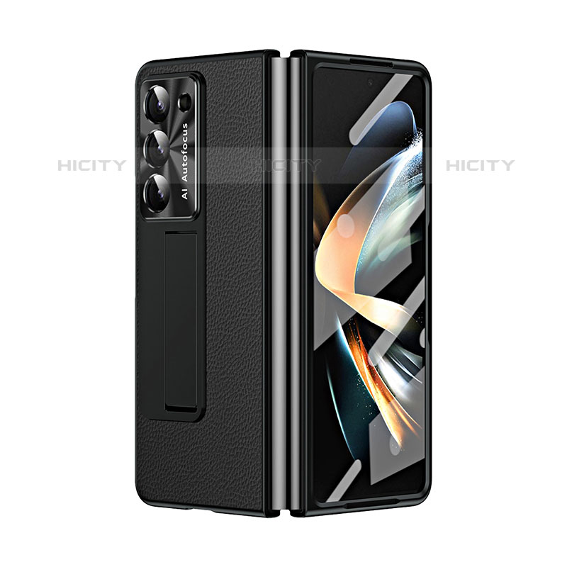 Funda Bumper Lujo Cuero y Plastico Mate Carcasa ZL2 para Samsung Galaxy Z Fold5 5G