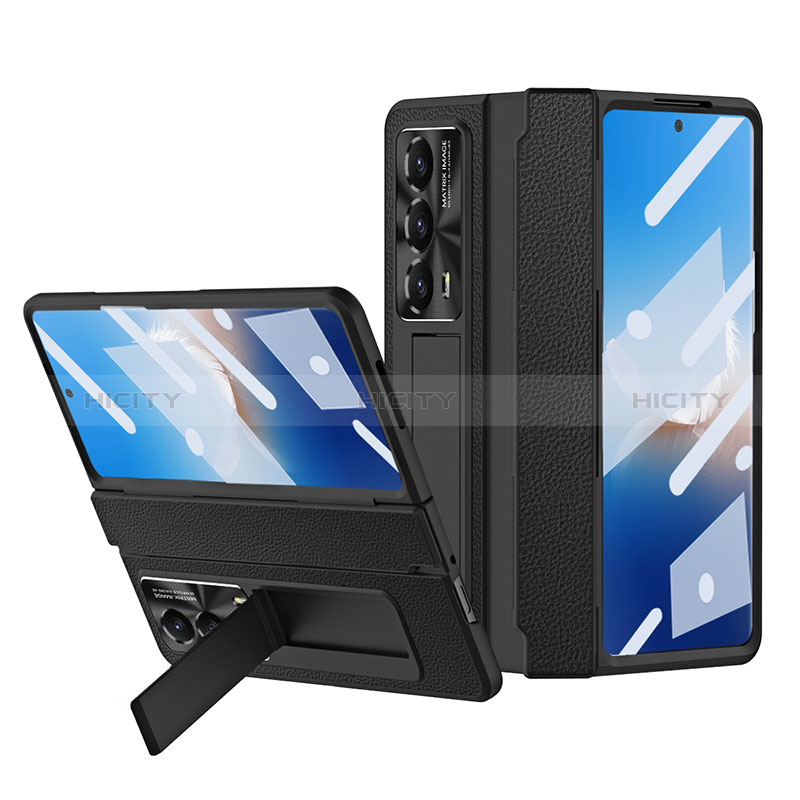 Funda Bumper Lujo Cuero y Plastico Mate Carcasa ZL4 para Huawei Honor Magic Vs2 5G