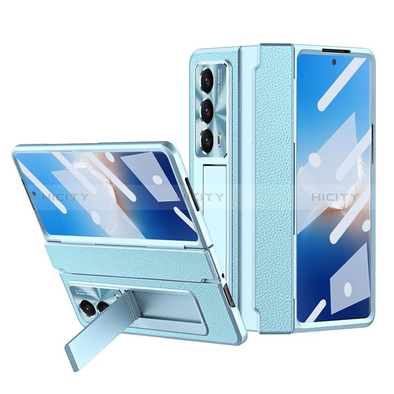 Funda Bumper Lujo Cuero y Plastico Mate Carcasa ZL4 para Huawei Honor Magic Vs2 5G