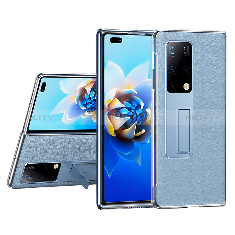 Funda Bumper Lujo Cuero y Plastico Mate Carcasa ZL4 para Huawei Mate X2