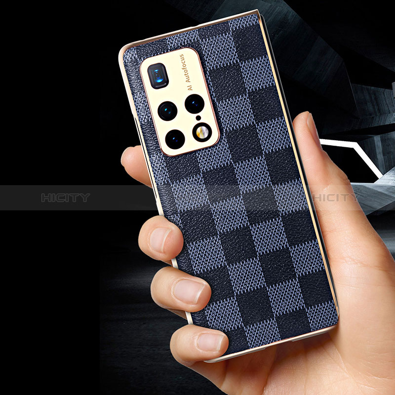 Funda Bumper Lujo Cuero y Plastico Mate Carcasa ZL5 para Huawei Mate X2