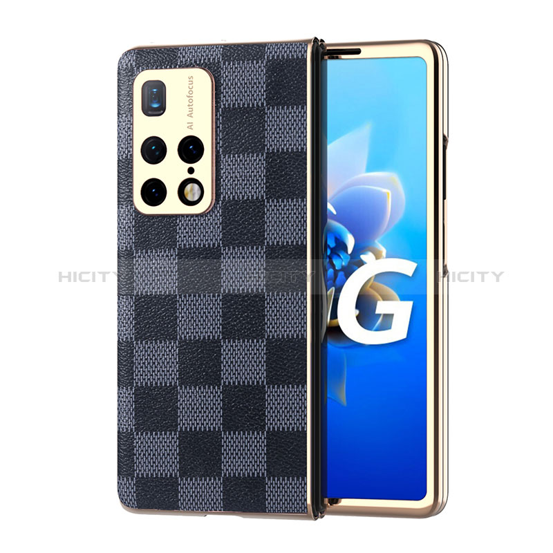 Funda Bumper Lujo Cuero y Plastico Mate Carcasa ZL5 para Huawei Mate X2