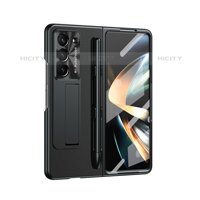 Funda Bumper Lujo Cuero y Plastico Mate Carcasa ZL6 para Samsung Galaxy Z Fold5 5G