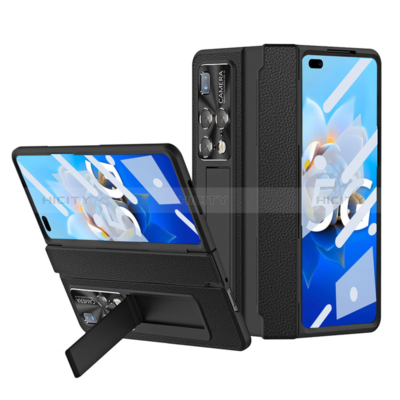 Funda Bumper Lujo Cuero y Plastico Mate Carcasa ZL7 para Huawei Mate X2