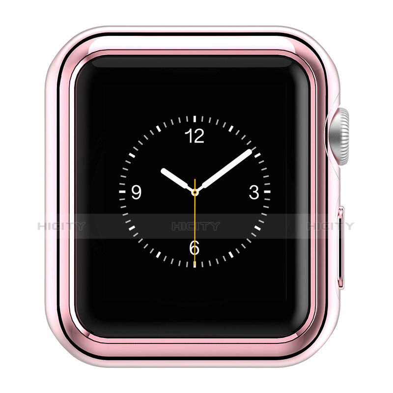 Funda Bumper Lujo Marco de Aluminio A01 para Apple iWatch 2 38mm Rosa