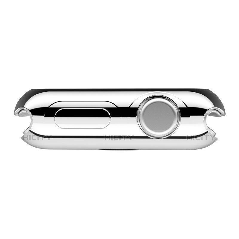 Funda Bumper Lujo Marco de Aluminio A01 para Apple iWatch 3 38mm Plata