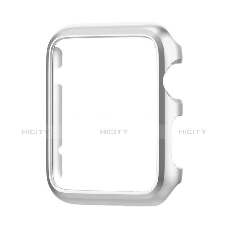 Funda Bumper Lujo Marco de Aluminio C01 para Apple iWatch 2 42mm Plata