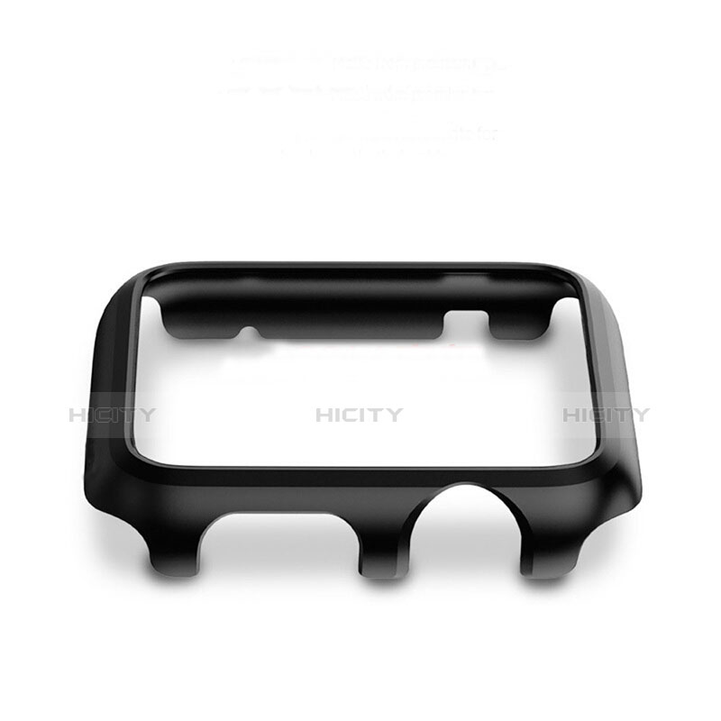 Funda Bumper Lujo Marco de Aluminio C01 para Apple iWatch 3 42mm Negro