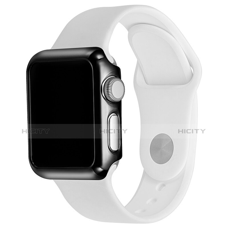 Funda Bumper Lujo Marco de Aluminio C03 para Apple iWatch 2 42mm Negro