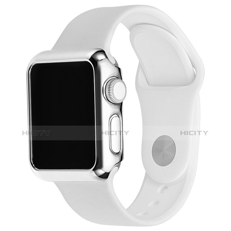 Funda Bumper Lujo Marco de Aluminio C03 para Apple iWatch 2 42mm Plata