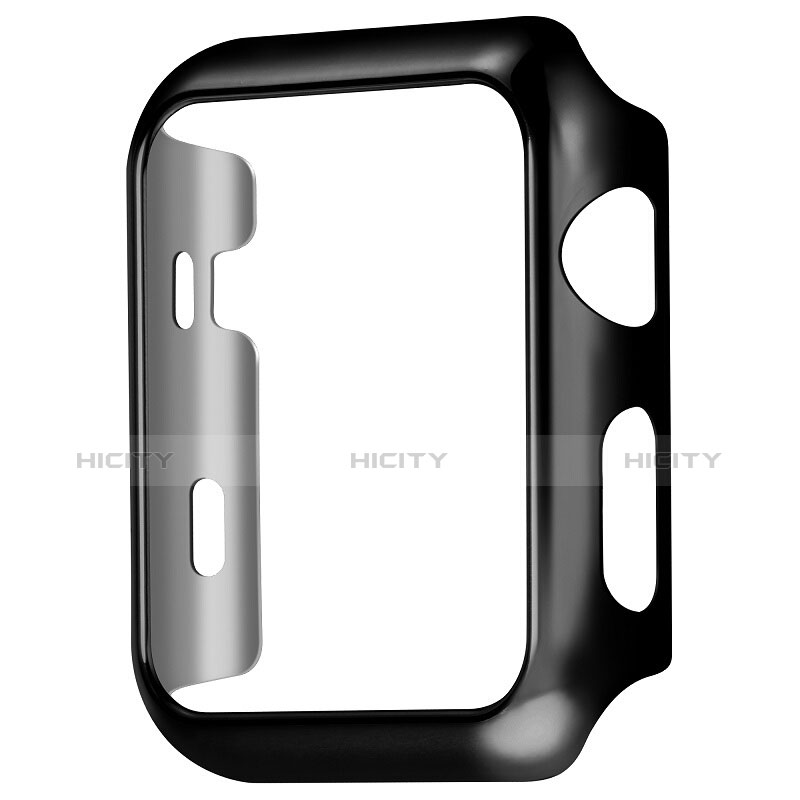 Funda Bumper Lujo Marco de Aluminio C03 para Apple iWatch 3 38mm Negro