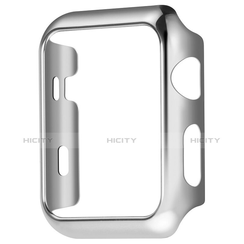 Funda Bumper Lujo Marco de Aluminio C03 para Apple iWatch 38mm Plata