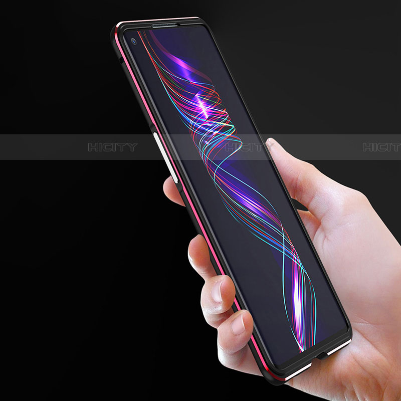 Funda Bumper Lujo Marco de Aluminio Carcasa A01 para Oppo Reno3 Pro