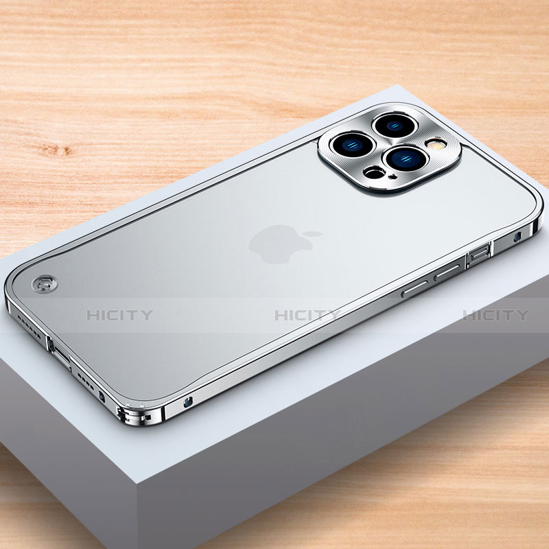 Funda Bumper Lujo Marco de Aluminio Carcasa A04 para Apple iPhone 14 Pro