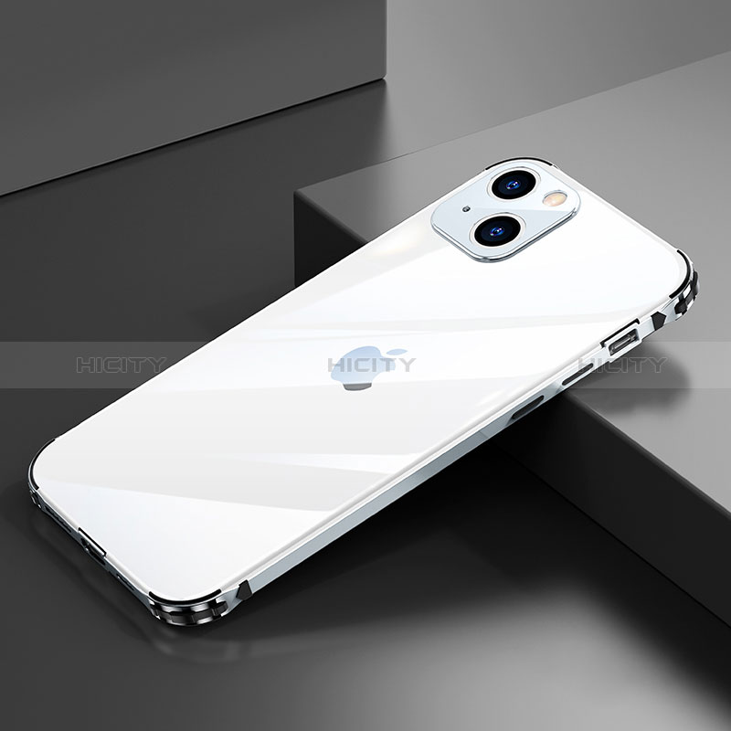 Funda Bumper Lujo Marco de Aluminio Carcasa A06 para Apple iPhone 15 Plus