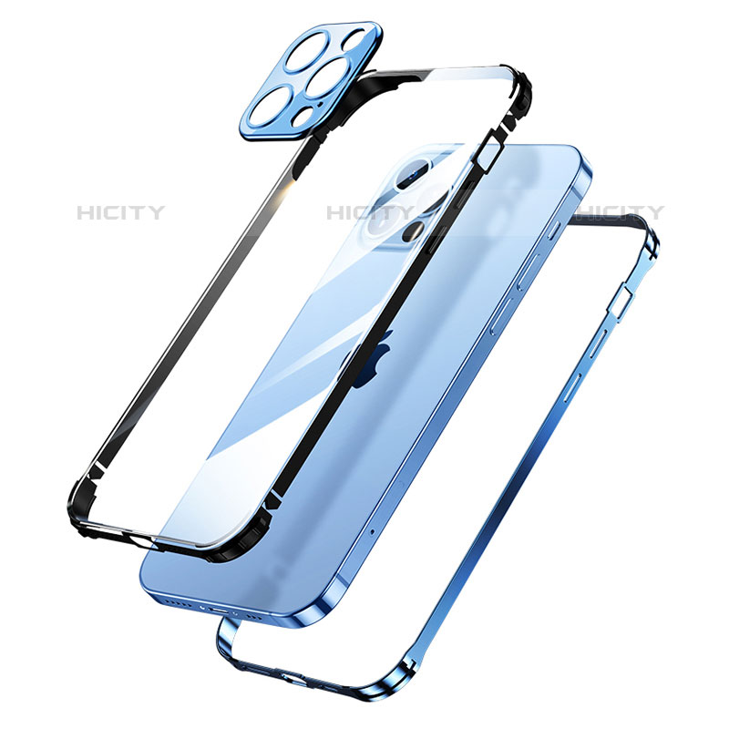 Funda Bumper Lujo Marco de Aluminio Carcasa A06 para Apple iPhone 16 Pro Max