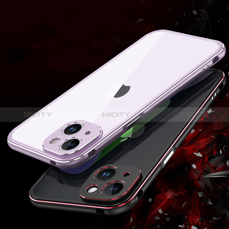 Funda Bumper Lujo Marco de Aluminio Carcasa JZ1 para Apple iPhone 13