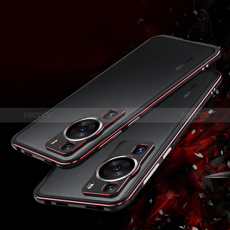 Funda Bumper Lujo Marco de Aluminio Carcasa JZ1 para Huawei P60 Pro