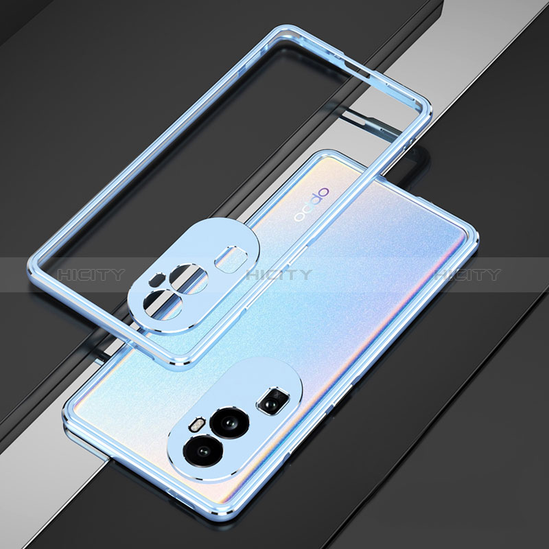 Funda Bumper Lujo Marco de Aluminio Carcasa JZ1 para Oppo Reno10 Pro+ Plus 5G