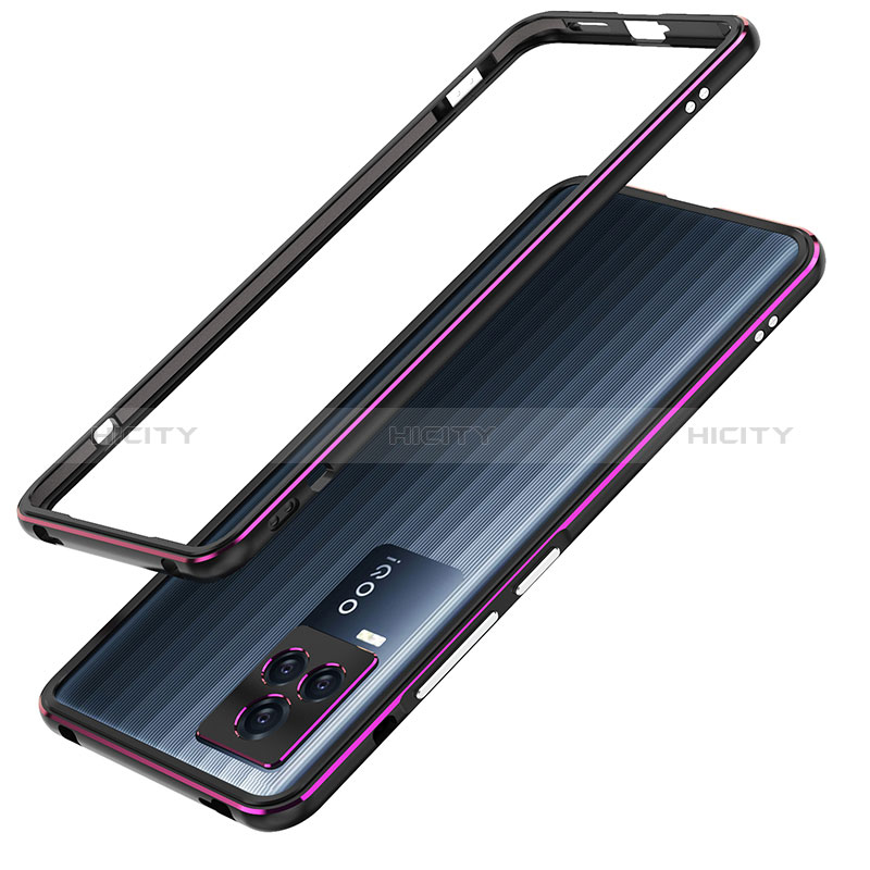 Funda Bumper Lujo Marco de Aluminio Carcasa JZ1 para Vivo iQOO 7 5G