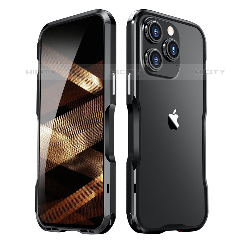 Funda Bumper Lujo Marco de Aluminio Carcasa LF2 para Apple iPhone 15 Pro Max