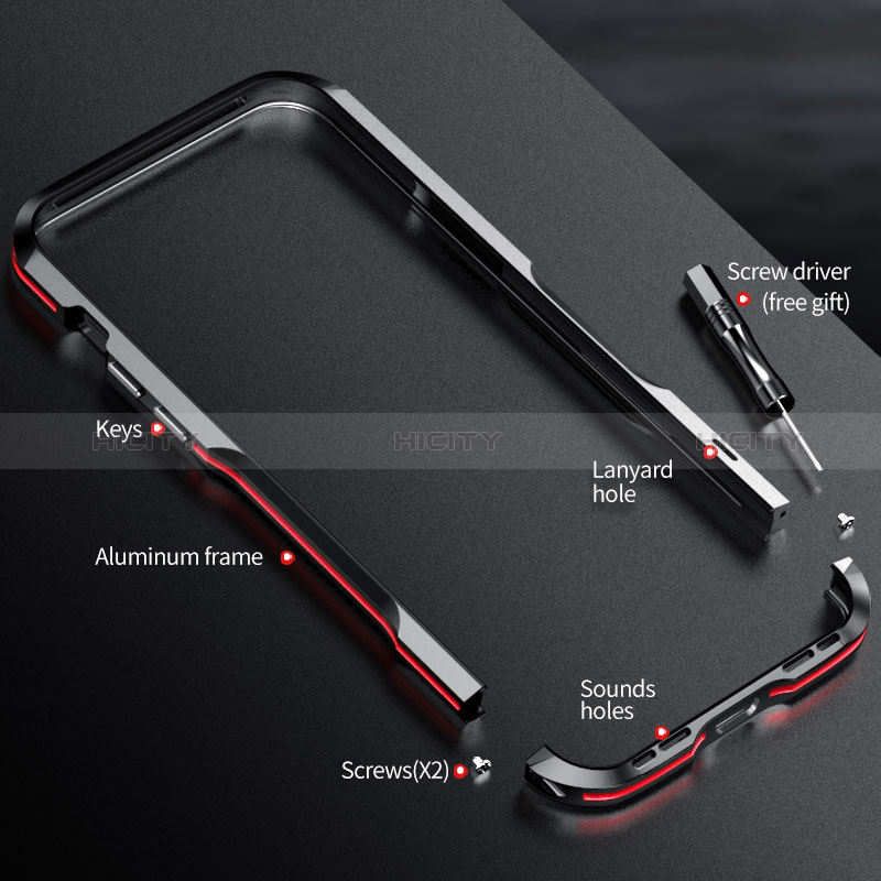 Funda Bumper Lujo Marco de Aluminio Carcasa LF3 para Apple iPhone 13