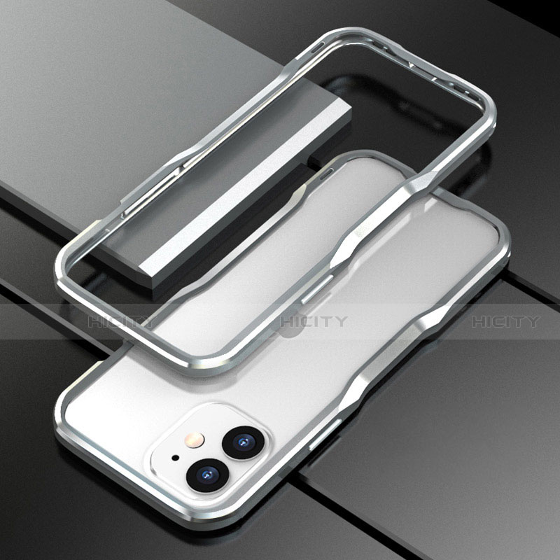 Funda Bumper Lujo Marco de Aluminio Carcasa N02 para Apple iPhone 12