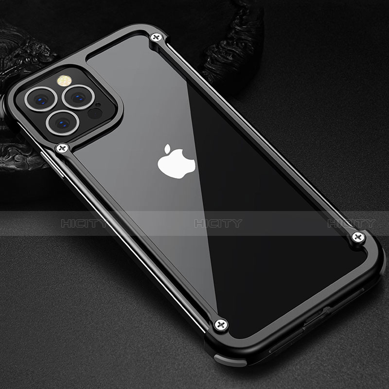 Funda Bumper Lujo Marco de Aluminio Carcasa N04 para Apple iPhone 12 Pro