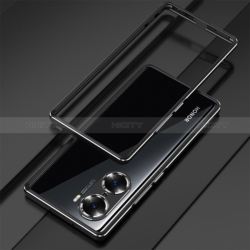 Funda Bumper Lujo Marco de Aluminio Carcasa para Huawei Honor 60 5G Negro