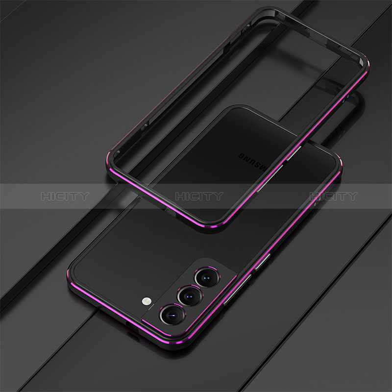 Funda Bumper Lujo Marco de Aluminio Carcasa para Samsung Galaxy S24 5G Morado