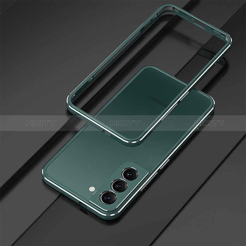 Funda Bumper Lujo Marco de Aluminio Carcasa para Samsung Galaxy S24 Plus 5G Verde