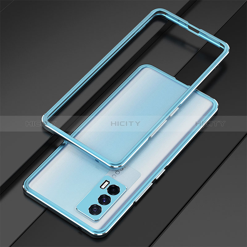 Funda Bumper Lujo Marco de Aluminio Carcasa para Vivo iQOO 7 India 5G