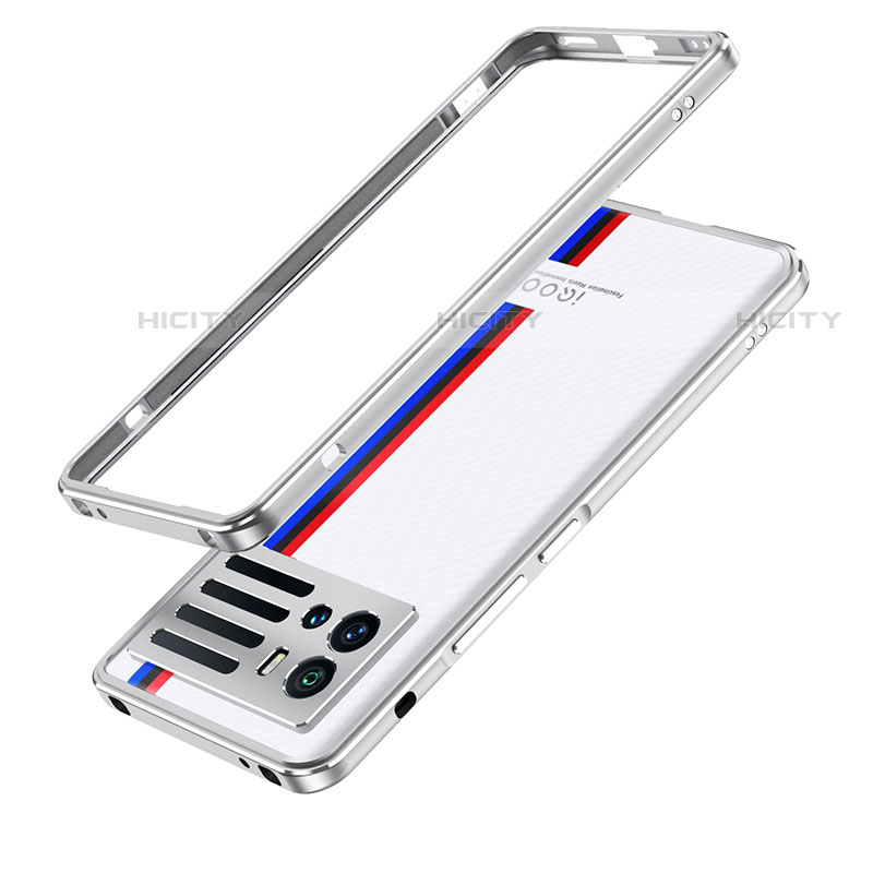 Funda Bumper Lujo Marco de Aluminio Carcasa para Vivo iQOO 9 5G