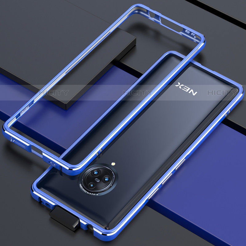 Funda Bumper Lujo Marco de Aluminio Carcasa para Vivo Nex 3 Azul