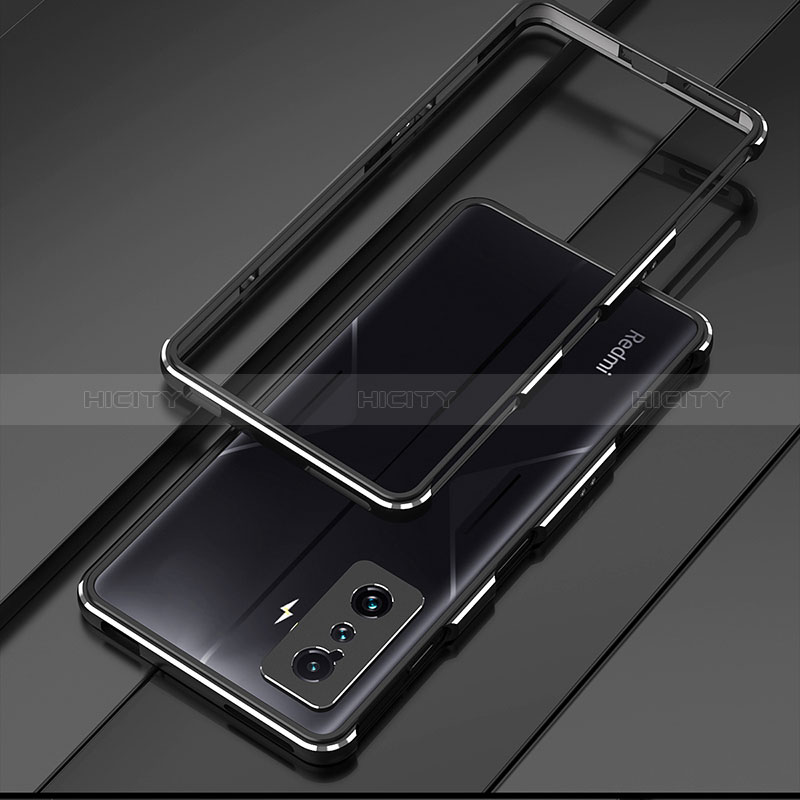 Funda Bumper Lujo Marco de Aluminio Carcasa para Xiaomi Poco F4 GT 5G Negro