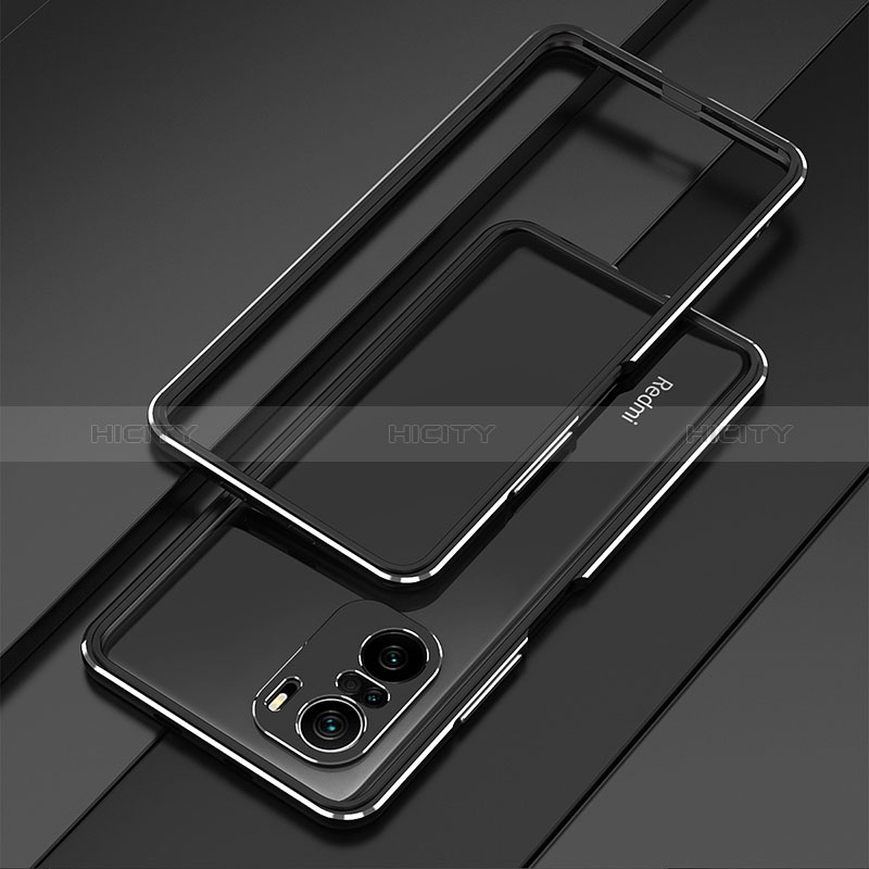 Funda Bumper Lujo Marco de Aluminio Carcasa para Xiaomi Redmi K40 5G Negro