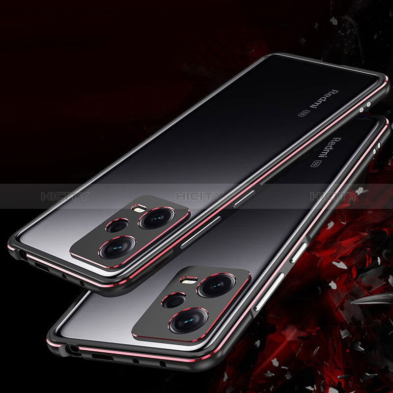 Funda Bumper Lujo Marco de Aluminio Carcasa S01 para Xiaomi Redmi Note 12 Explorer