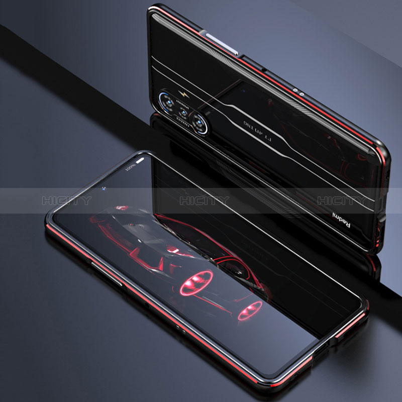 Funda Bumper Lujo Marco de Aluminio Carcasa S02 para Xiaomi Redmi K40 Gaming 5G