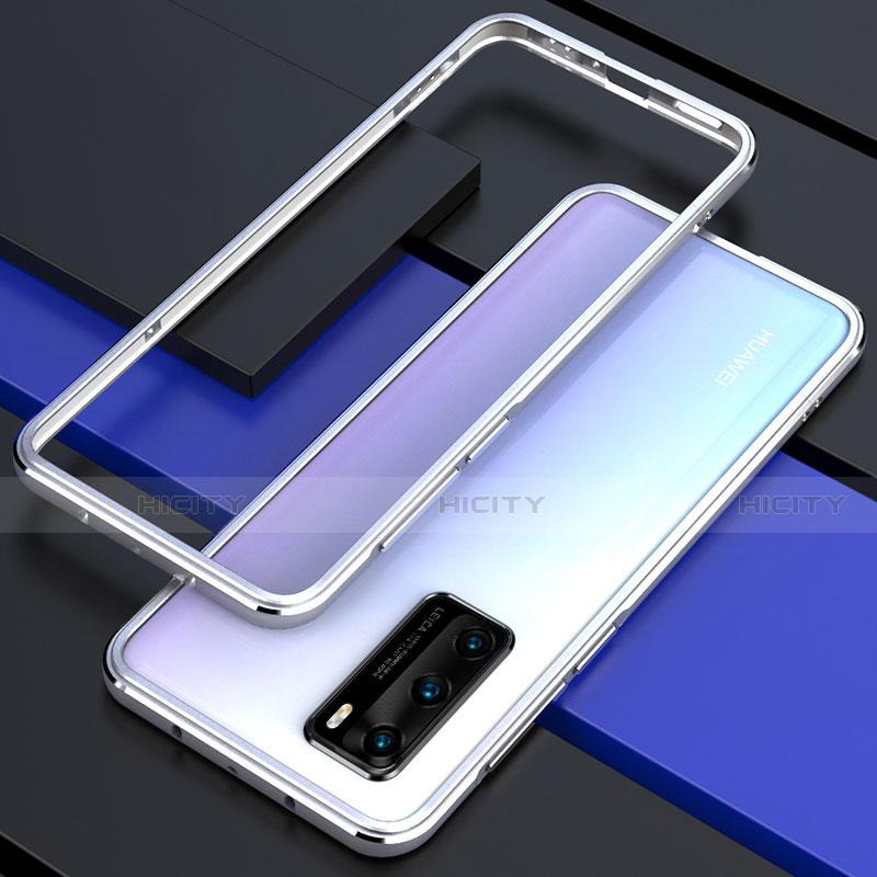 Funda Bumper Lujo Marco de Aluminio Carcasa T01 para Huawei P40