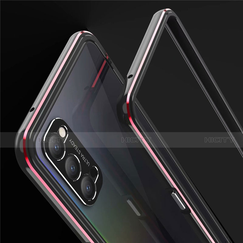 Funda Bumper Lujo Marco de Aluminio Carcasa T01 para Oppo Reno4 Pro 5G