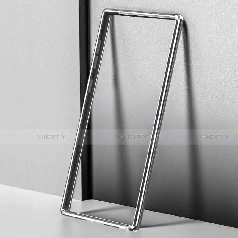 Funda Bumper Lujo Marco de Aluminio Carcasa T01 para Samsung Galaxy Note 10 5G Plata