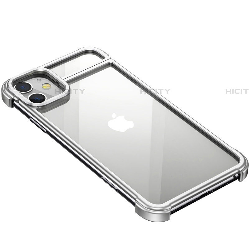 Funda Bumper Lujo Marco de Aluminio Carcasa T02 para Apple iPhone 11