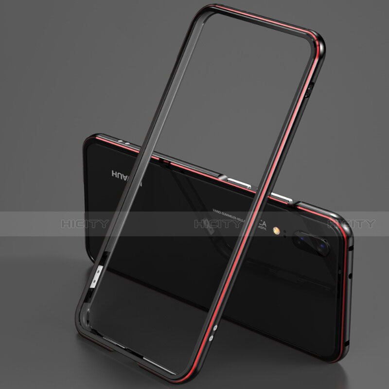 Funda Bumper Lujo Marco de Aluminio Carcasa T02 para Huawei P20 Pro