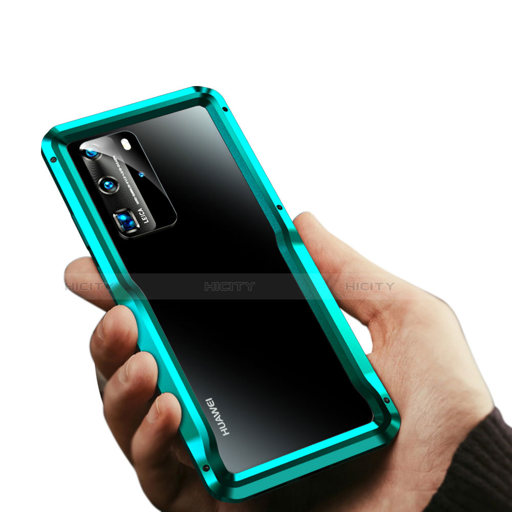 Funda Bumper Lujo Marco de Aluminio Carcasa T02 para Huawei P40 Pro